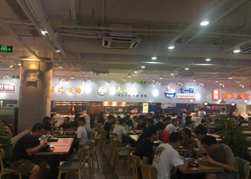 【南山科苑美食广场20平方档口低价转让】