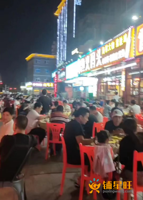 沙井沙头美食街大外摆餐饮店转让