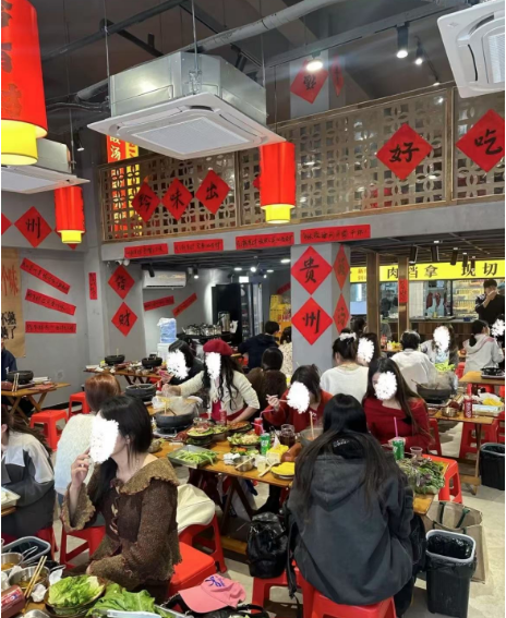 坂田核心商圈临街外摆火锅店转让