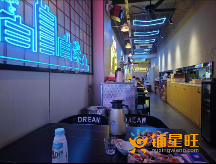 宝安洪浪北地铁站餐饮食街烧烤店转让