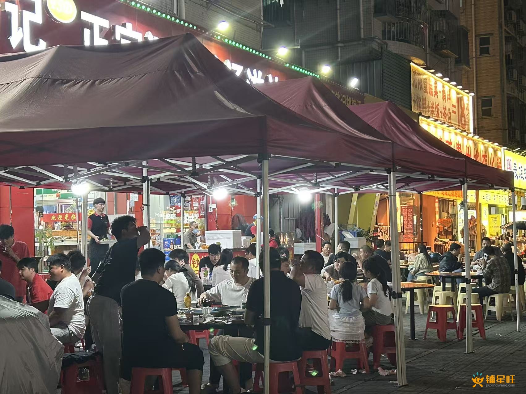 塘尾夜宵街大外摆餐饮铺转让